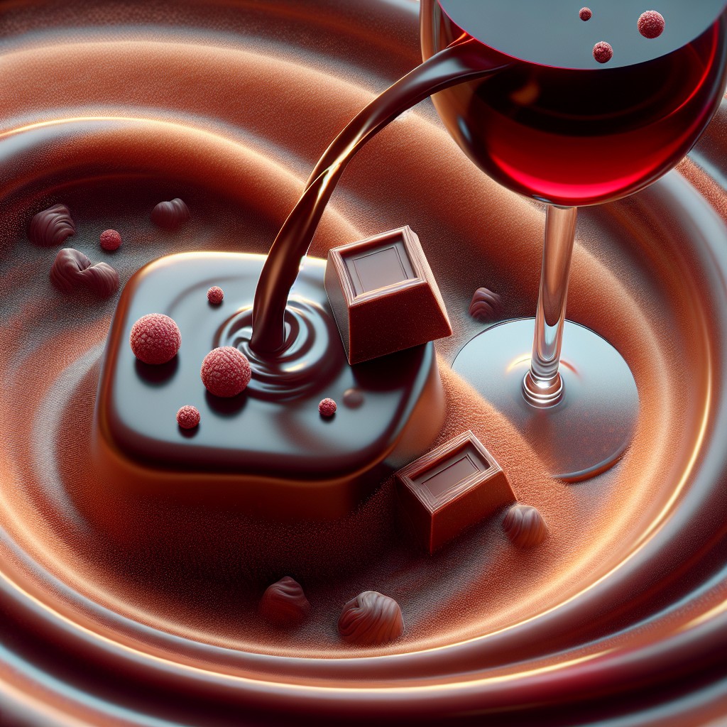 Fondue de Chocolate: Vinho doce como um Ruby Port - Harmonização